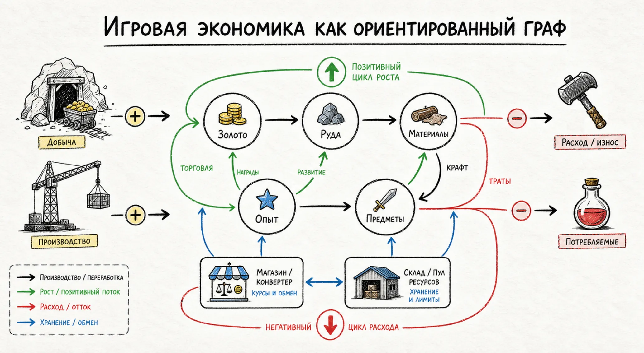 Теория графов в дизайне игровой экономики