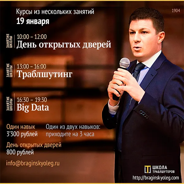 Занятия в Школе траблшутеров 19 января