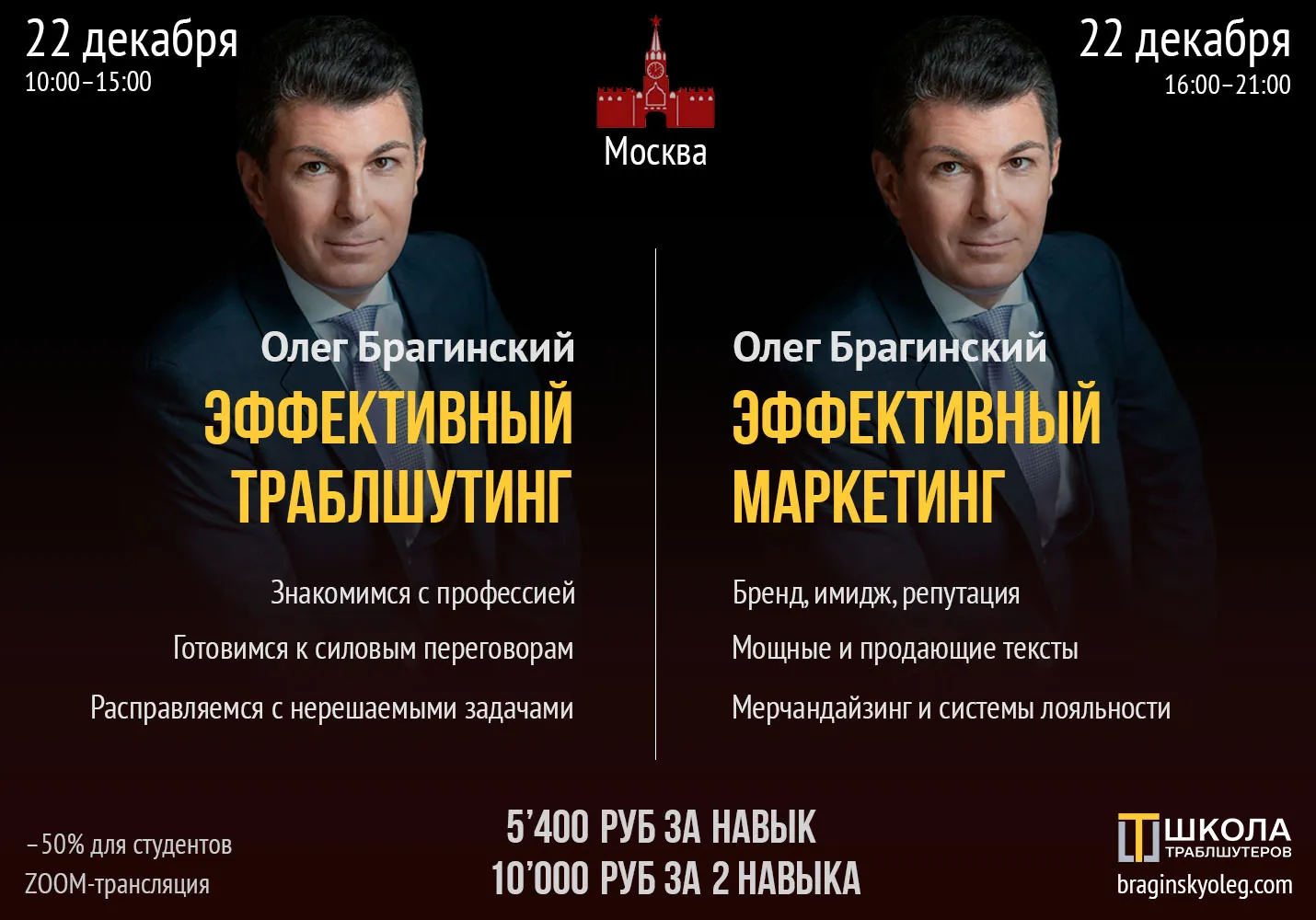 22 декабря – Траблшутинг, Маркетинг